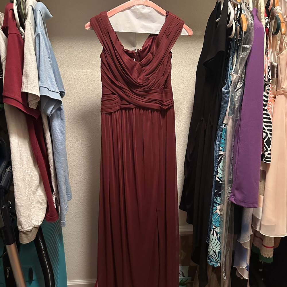Long Maroon Dress